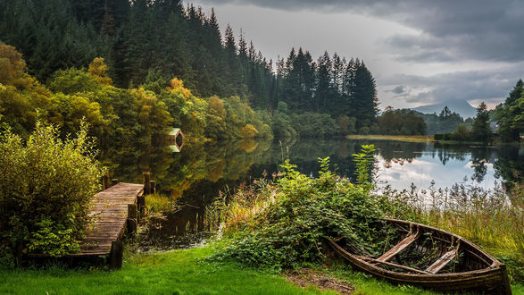 Обои на рабочий стол Национальный парк Лох-Ломонд и Троссахс / Loch Lomond and The Trossachs в Великобритании / Great Britain