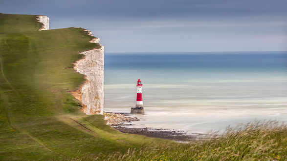 Обои на рабочий стол Мыс Бичи-Хед / Beachy Head на южном побережье Великобритании / Great Britain