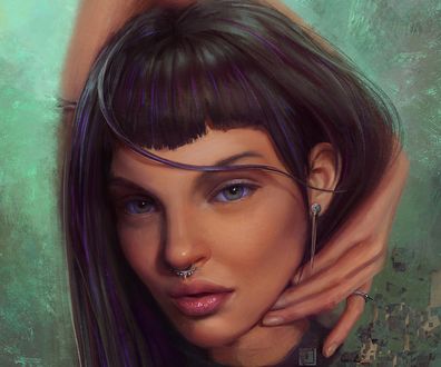 Обои на рабочий стол Портрет модели Kate Bogucharskaia / Кати Богучарской, by Mandy Jurgens