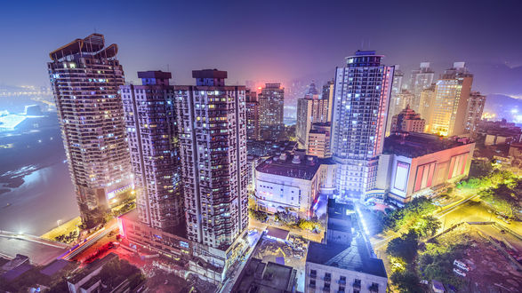 Обои на рабочий стол Город Чунцин, Китай / Chongqing, China