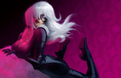 Обои на рабочий стол Felicia Hardy, Black Cat / Фелиция Харди, Черная кошка, из комиксов компании Марвел / Marvel