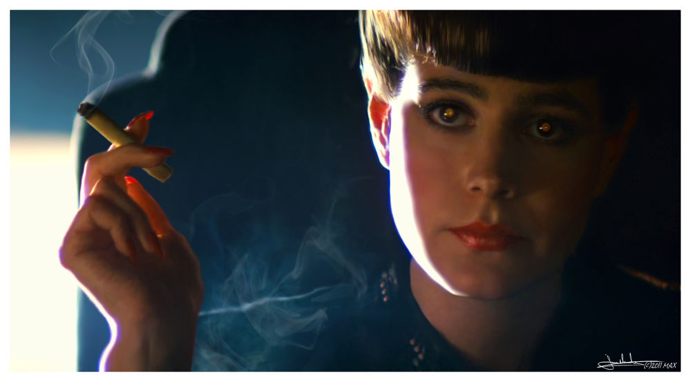 Обои для рабочего стола Американская актриса Sean Young / Шон Янг в роли Rachel / Рэйчел из фильма Blade Runner / Бегущий по лезвию, by MaxHitman