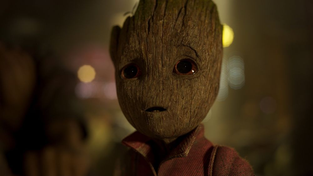 Обои для рабочего стола Маленький Groot / Грут из кинофильма Guardians of The Galaxy 2 / Стражи галактики 2