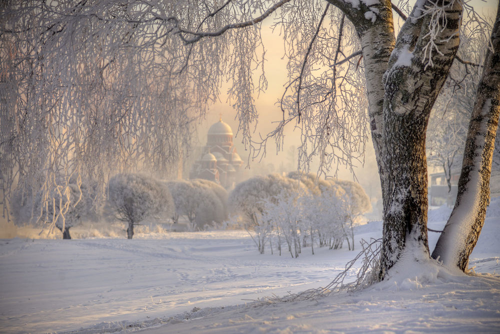 Обои для рабочего стола Зима в Санкт-Петербург, фотограф Ed Gordeev