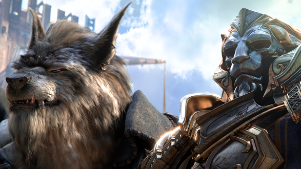 Обои на рабочий стол Genn Greymane / Генн Седогрив и Anduin Wrynn / Андуин Ринн, из игры World of Warcraft: Battle for Azeroth / Мир Военного Ремесла: Битва за Азерот