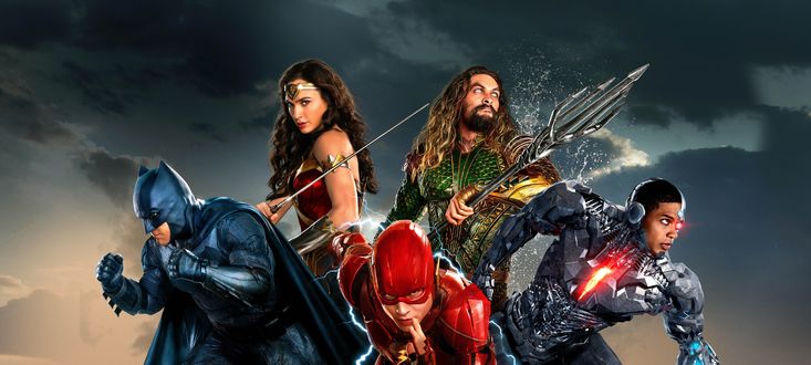 Обои на рабочий стол Герои фильма Justice League / Лига справедливости