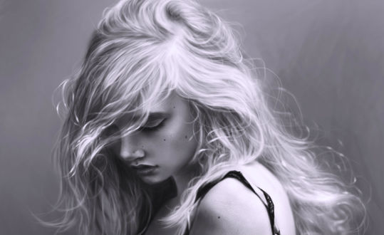 Обои на рабочий стол Портрет Emma Carstairs / Эммы Карстерс, by Caroline1233