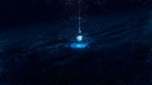 Обои на рабочий стол Космическое пространство cо светлячками, by Y_YвЂЏ
