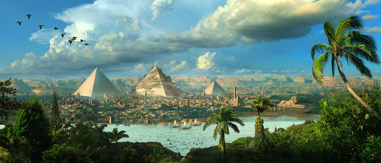 Обои на рабочий стол Картина:Egypt Matte / Матовый Египет, by Scott Richard