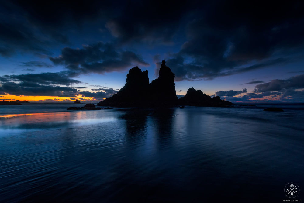 Обои для рабочего стола Playa de Benijo, Canary Islands, Spain / Плайя-де-Бенихо, Канарские острова, Испания, фотограф Antonio Carrillo Lоpez