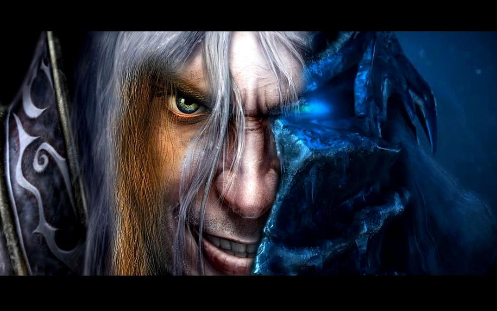 Обои для рабочего стола Воин - полумонстр из игры World of Warcraft