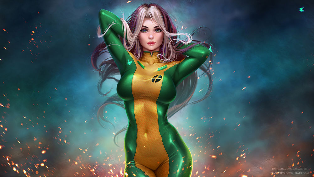 Обои для рабочего стола Rogue / Роуг из фильма Х-Men / Люди Икс, by Prywinko