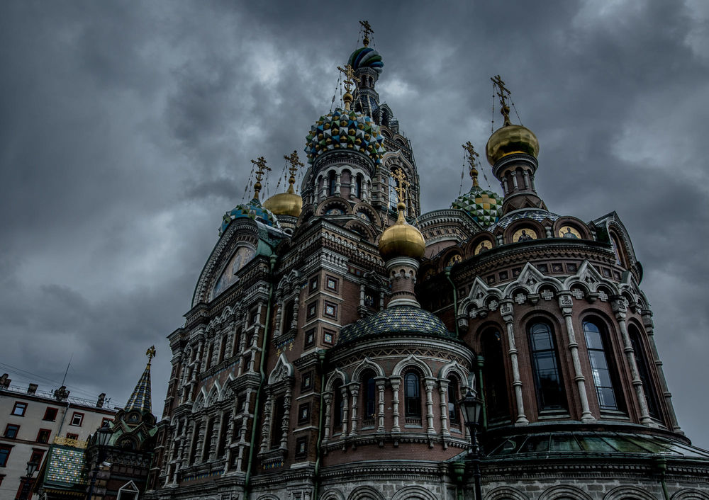Обои для рабочего стола Вид на Храм Спас-на-Крови в Санкт-Петербурге, фотограф Pengcheng Pi
