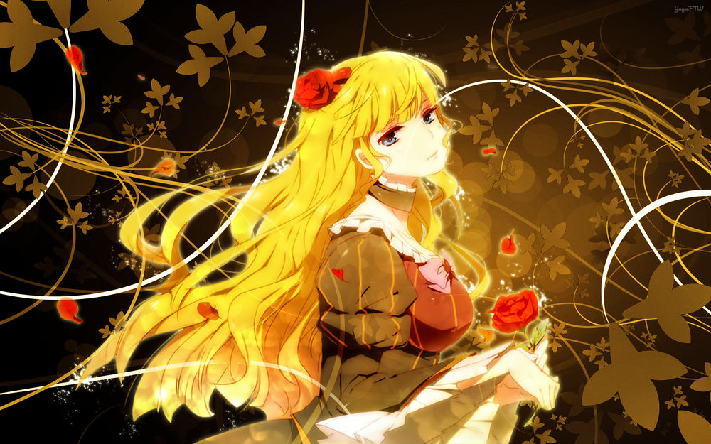 Обои для рабочего стола Beatrice / Беатриче из аниме Umineko no Naku Koro ni / Когда плачут чайки, by YayaFTW