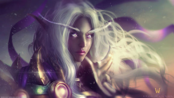 Обои на рабочий стол Sylvanas Windrunner / Сильвана Ветрокрылая, из игры World of Warcraft / Мир военного ремесла, by Eddy-Shinjuku