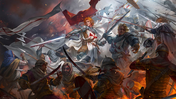 Обои на рабочий стол Crusade Time / Время крестового похода, by Sinto-risky