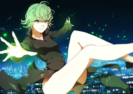 Обои на рабочий стол Tatsumaki / Торнадо из аниме One Punch Man / Ванпанчмен, by Lien-Tsu