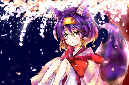 Обои на рабочий стол Izuna Hatsuse / Идзуна Хацусэ из аниме No Game No Life / Нет игры — нет жизни, by airirinn
