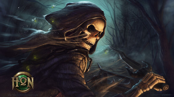 Обои на рабочий стол The Sand Wraith / Песок Морок / Песчаный дух, из игры Heroes of Newerth / Герои Новоземья