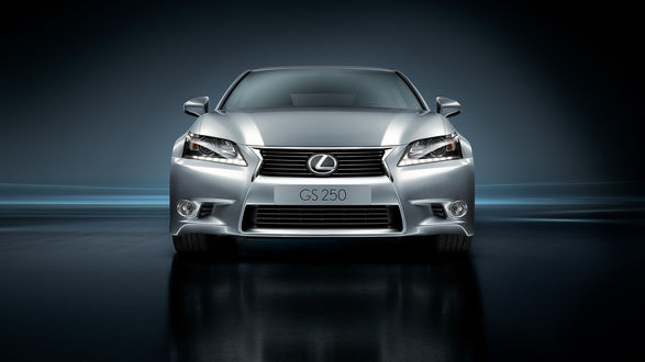 Обои на рабочий стол Автомобиль Lexus на темном фоне