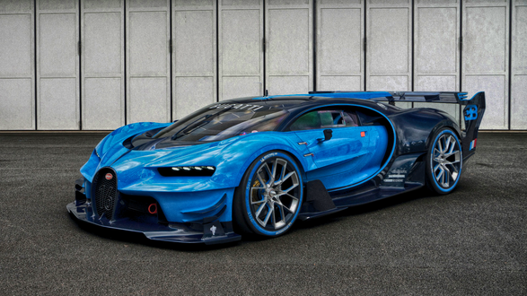 Обои на рабочий стол Французский супер-спортивный автомобиль Bugatti chiron gt