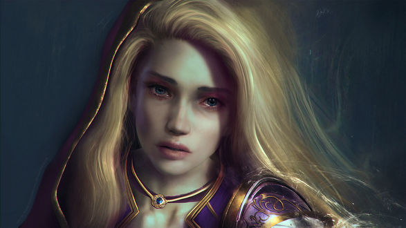 Обои на рабочий стол Jaina Proudmoore / Джайна Праудмур из игры World of Warcraft, by Eddy-Shinjuku