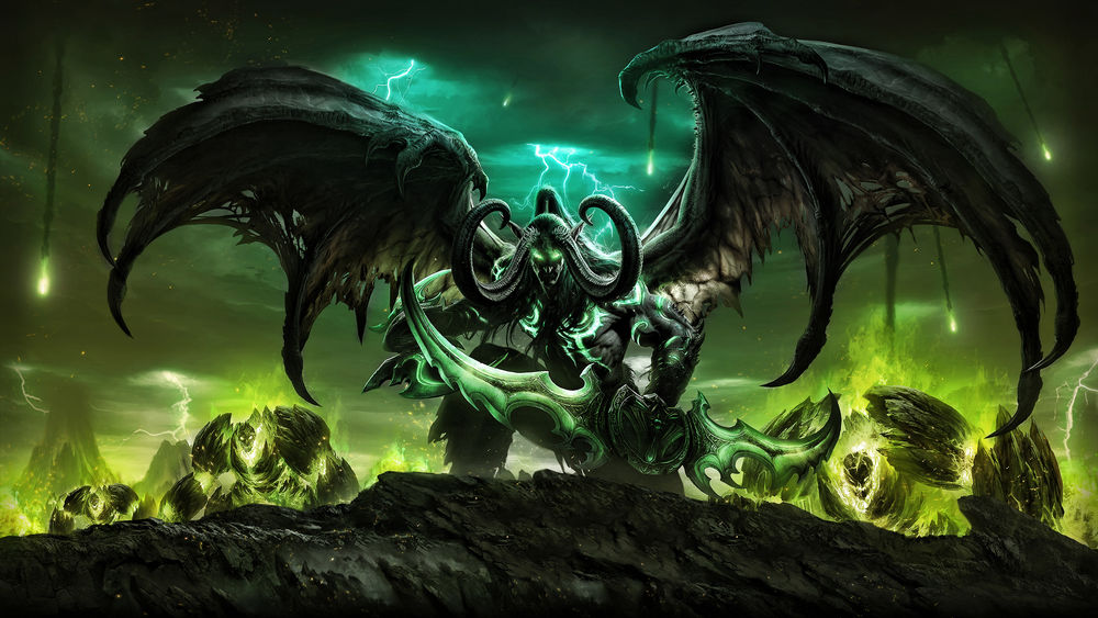 Обои для рабочего стола Демон во главе легиона, из игры World of Warcraft / Мир военного ремесла, by ddddd210