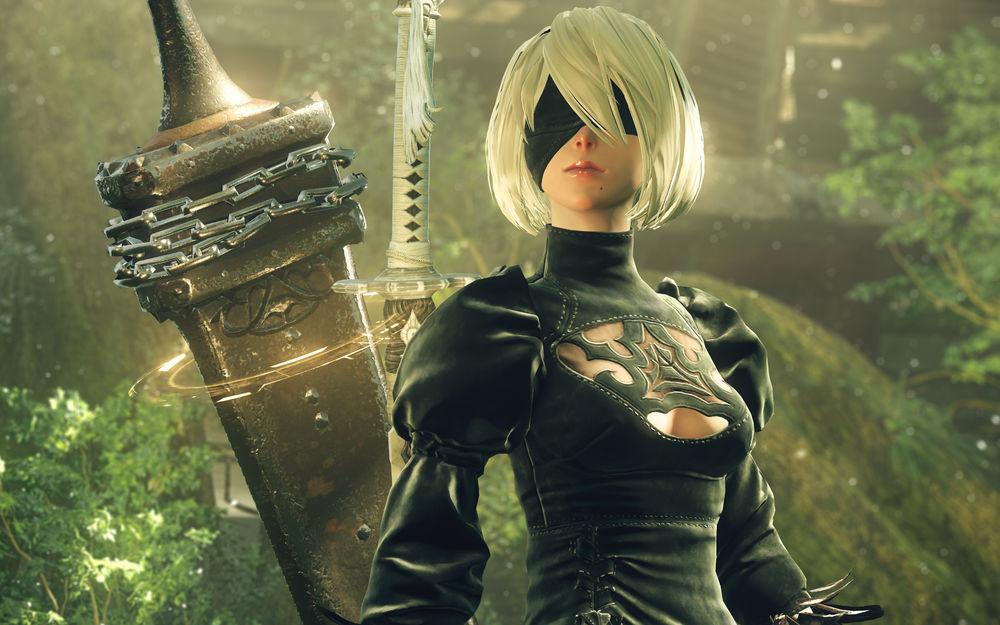 Обои для рабочего стола YoRHa №2 тип B из игры NieR: Automata