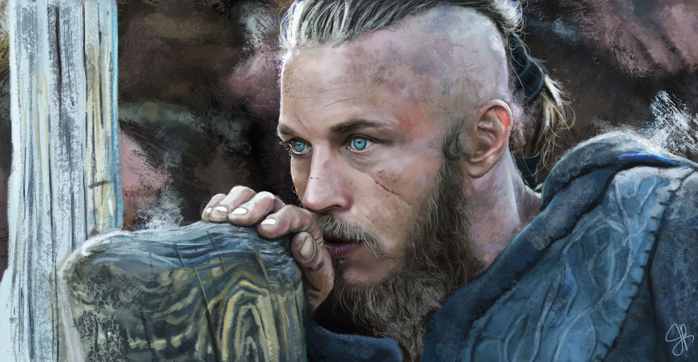 Обои На Рабочий Стол Портрет Ragnar Lothbrok / Рагнара Лодброка Из.