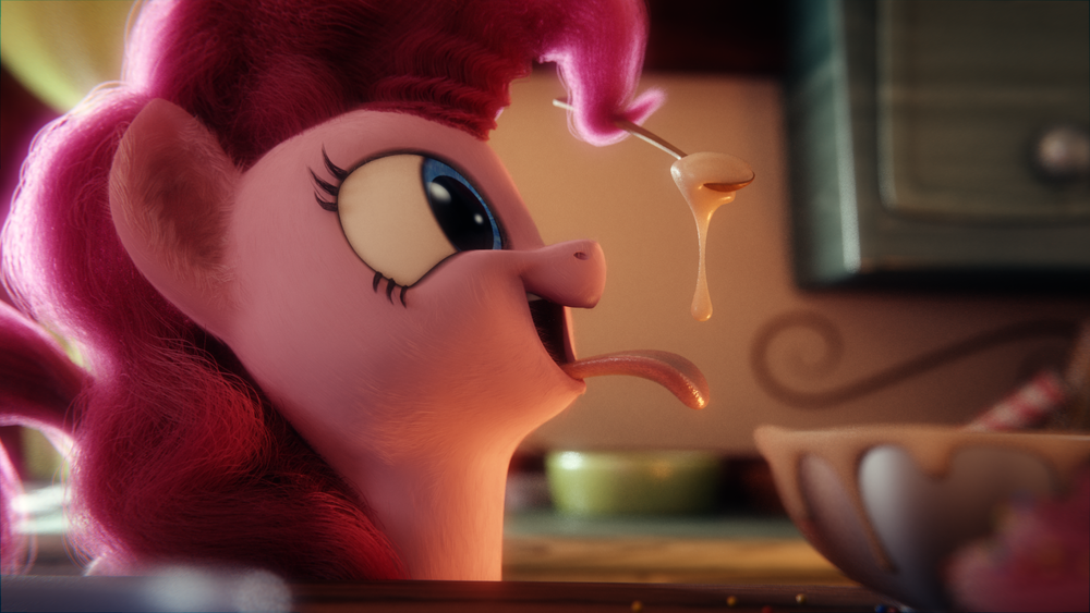 Обои для рабочего стола Sweet Tooth Pinkie Pie / Сластена Пинки Пай, из мультсериала My Little Pony / Мой маленький пони, by TrombonyPonyPie