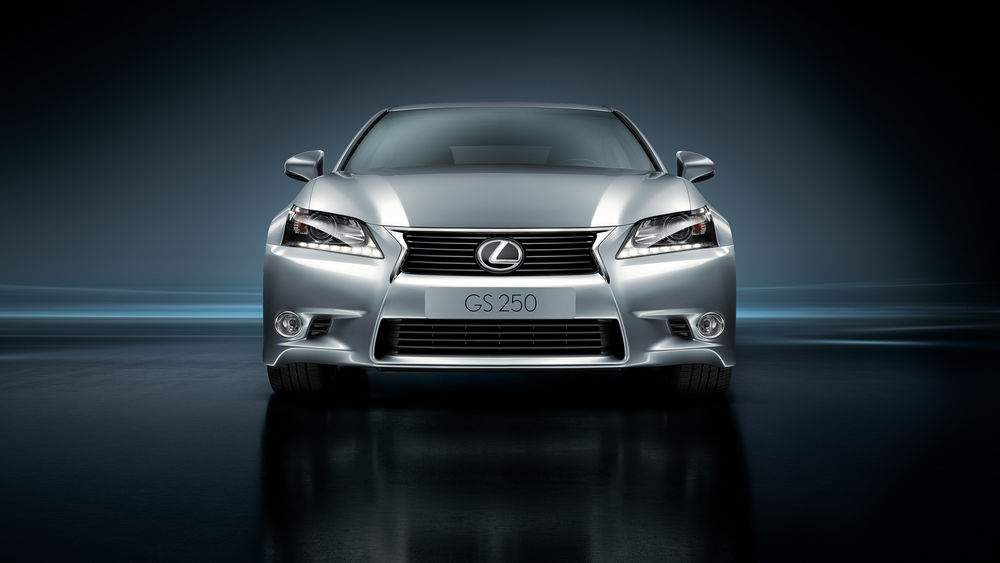 Обои для рабочего стола Автомобиль Lexus на темном фоне