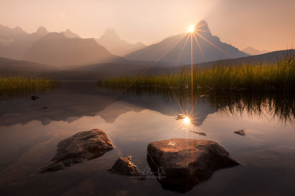 Обои для рабочего стола Waterfowl Lakes / Уотерфоул озеро, Национальный парк Банф Альберта, Канада, фотограф Patrick Marson Ong