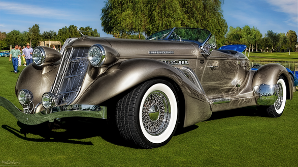 Обои на рабочий стол Ретро автомобиль Auburn Speedster 1936, by pingallery