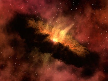Обои на рабочий стол Туманность новой звезды, by NASA