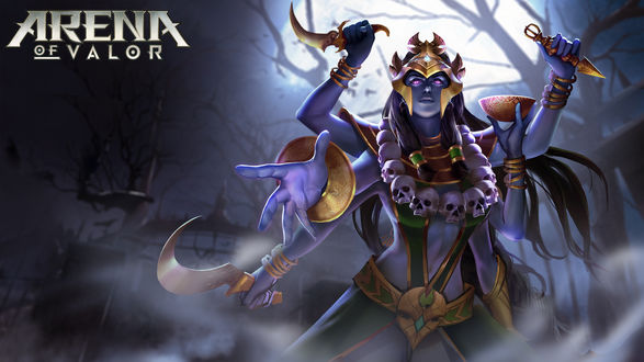 Обои на рабочий стол Kahlii-Маг и аспект мести, персонаж игры Arena of Valor / Арена Доблести