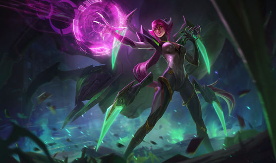 Обои на рабочий стол Elise / Элиза, из игры League of Legends / Лига Легенд, by Mushk Rizvi