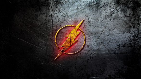 Обои на рабочий стол Логотип Флэша, DC Comics