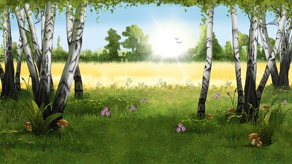Обои на рабочий стол Пейзаж природы, by Larisa Koshkina