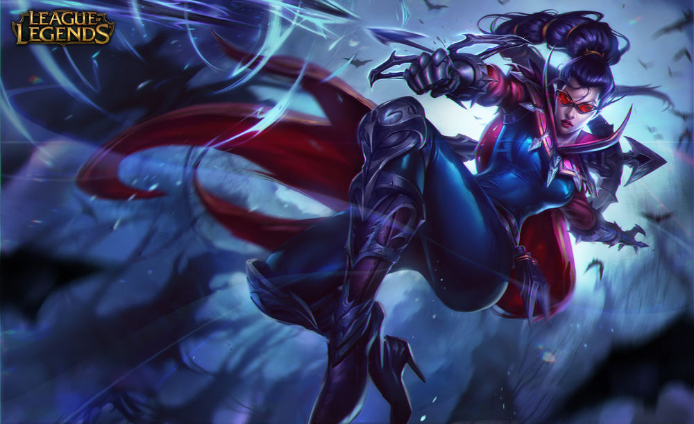 Обои для рабочего стола Vayne / Вейн из игры League of Legends / Лига Легенд, art by Chengwei Pan
