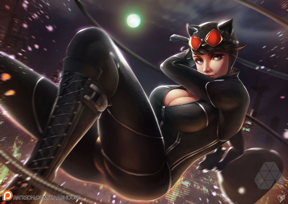 Обои для рабочего стола Catwoman / Женщина-Кошка из комикса, by kaabhouse
