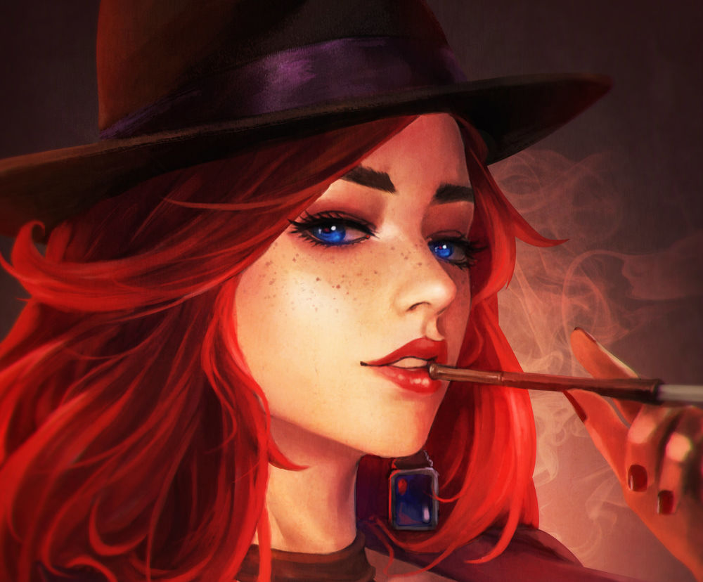 Обои на рабочий стол Miss Fortune / Мисс Фортуна из игры League of Legends  / Лига Легенд, by MonoriRogue, обои для рабочего стола, скачать обои, обои  бесплатно