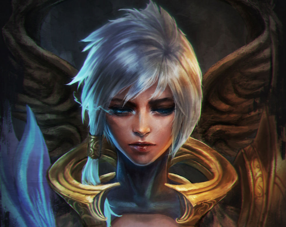Обои для рабочего стола Riven / Ривэн из игры League of Legends / Лига Легенд