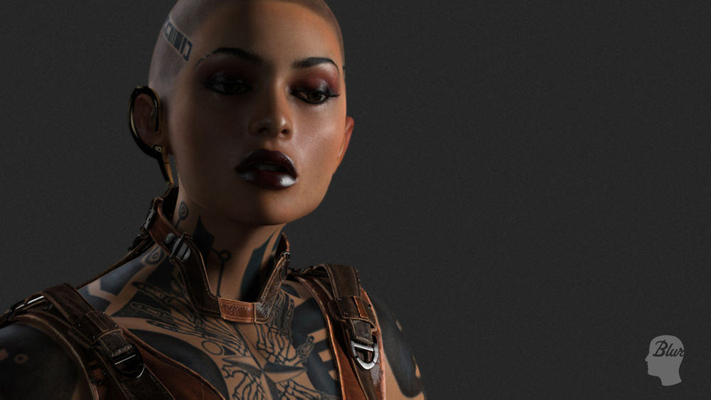 Обои для рабочего стола Хладнокровная убийца Jack / Джек, песонаж игры Mass Effect 2, by Sze Jones