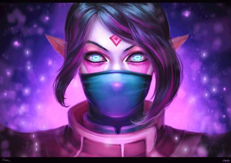Обои на рабочий стол Lanaya / Ланая из игры Dota2, by Djunifer