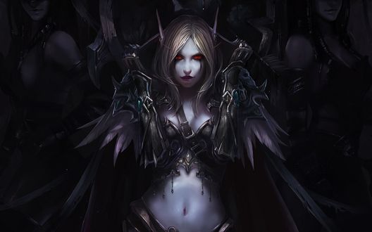 Обои на рабочий стол Sylvanas Windrunner / Сильвана Ветрокрылая из игры World of Warcraft / Мир военного ремесла