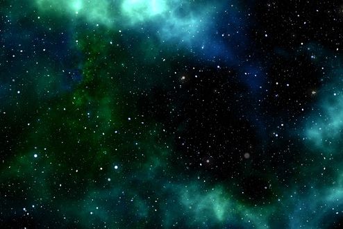 Обои на рабочий стол Разноцветная туманность в космическом пространстве, by Gerd Altmann