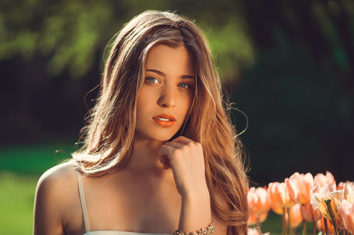 Обои на рабочий стол Модель Sara Bianchi, фотограф Marco Squassina