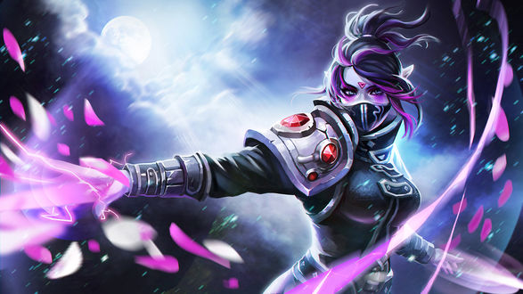 Обои на рабочий стол Templar Assasin - Lanaya / Темная убийца - Ланая, персонаж игры DOTA 2