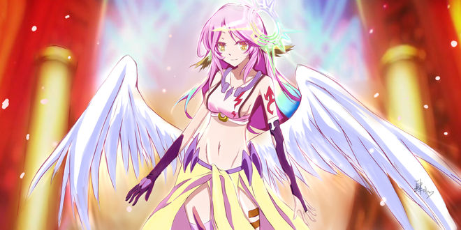 Обои на рабочий стол Джибрил / Gibreel з аниме No Game No Life / Нет игры - нет жизни