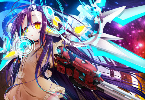 Обои на рабочий стол Шуви Дола / Shuvi Doura из аниме No Game No Life Zero / Нет игры - нет жизни. Начало